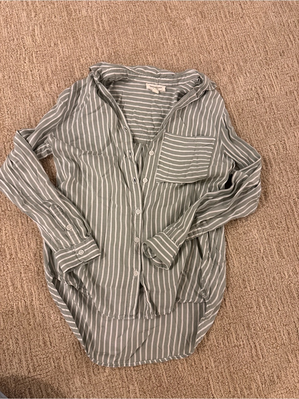 Striped Button-Down Shirt - Picture 2 of 4
